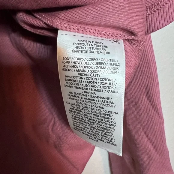 Lauren Ralph Lauren Women’s Stretch Cotton Long-Sleeve Tee in pink Size: Large - Picture 6 of 6